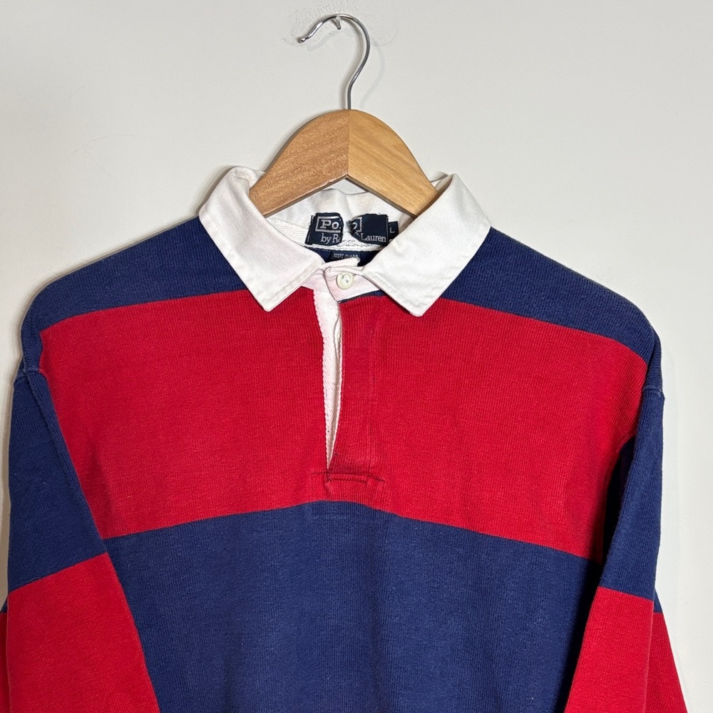 Vintage Polo Ralph Lauren Long Sleeve Rugby Polo Shirt USA